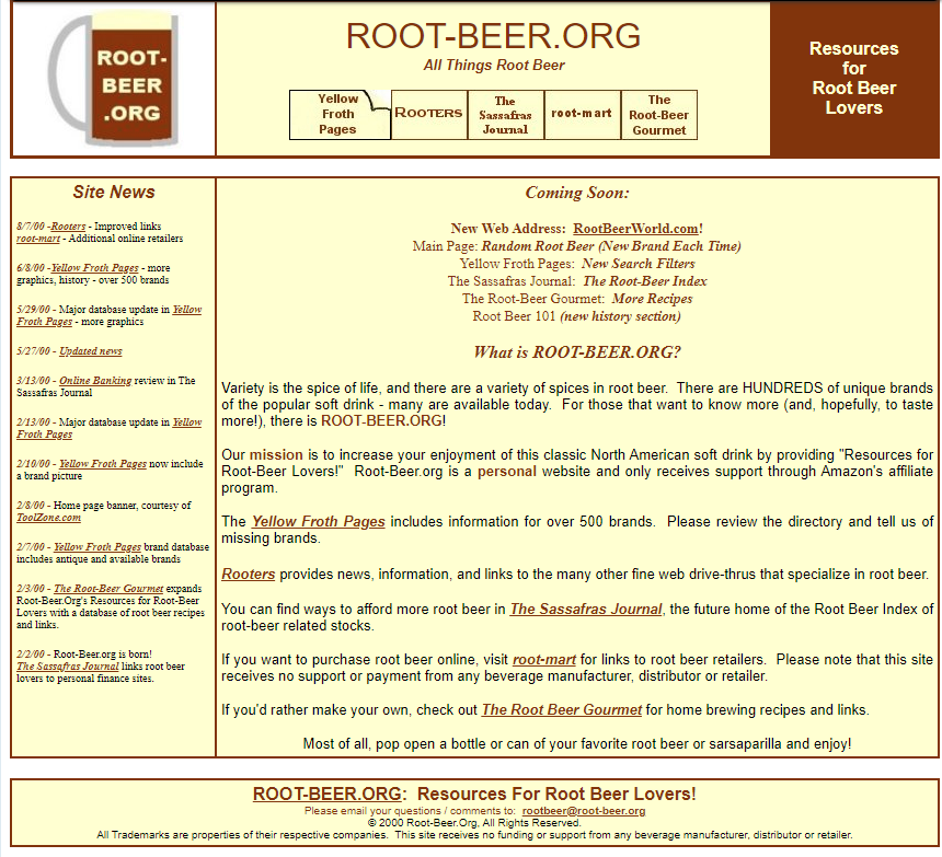 Root Beer World celebrates 20 years of root beer resources